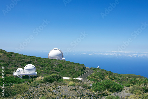 Wallpaper Mural Spaces telescopes in La Palma Island, Spain. Panoramic turistic road route Torontodigital.ca