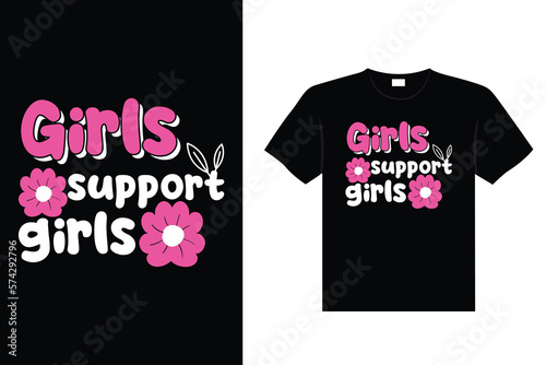 International Women's stickers lettering typography t-shirt design