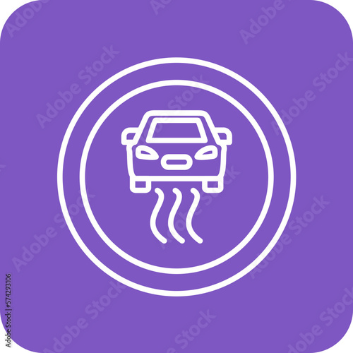 Slippery Road Icon