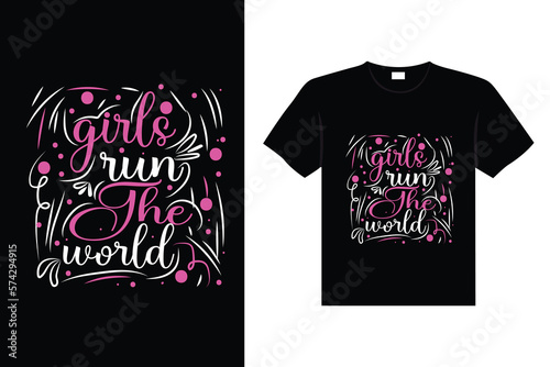 International Women's stickers lettering typography t-shirt design