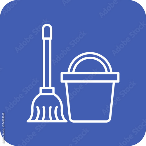 Mop Bucket Icon