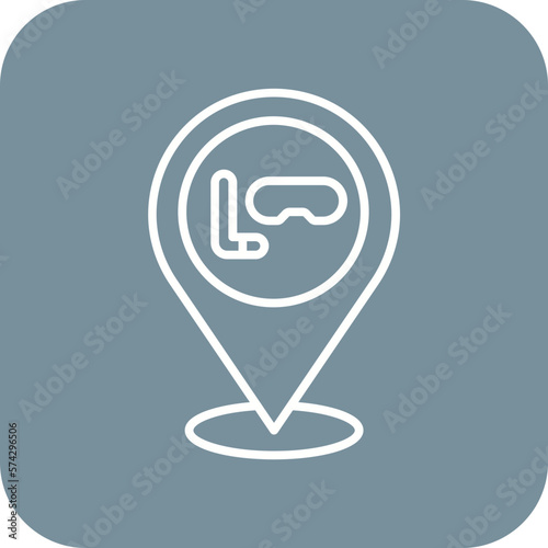 Diving Destination Icon