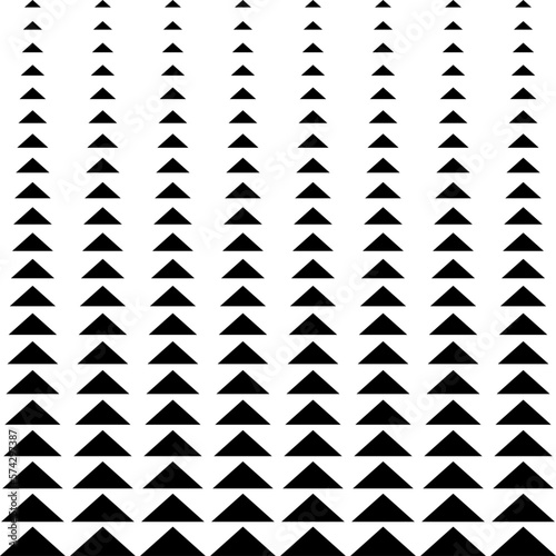 set of black geometric shapes triangle gradational pattern repeated design style backdrop chritsmas xmas tree pattern shaped fabric decoration art vector	
