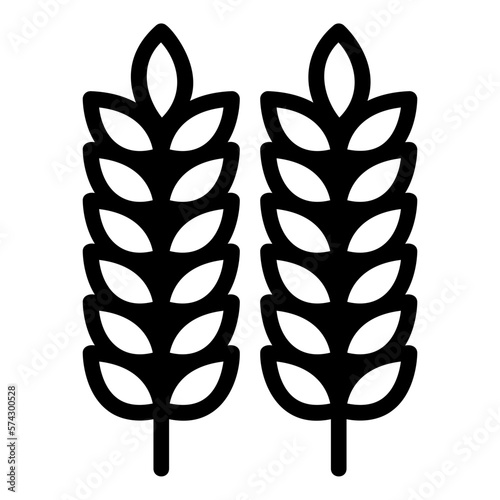 gluten line icon