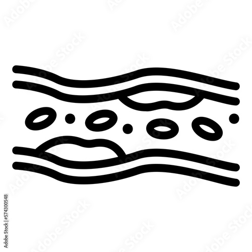 cholesterol line icon