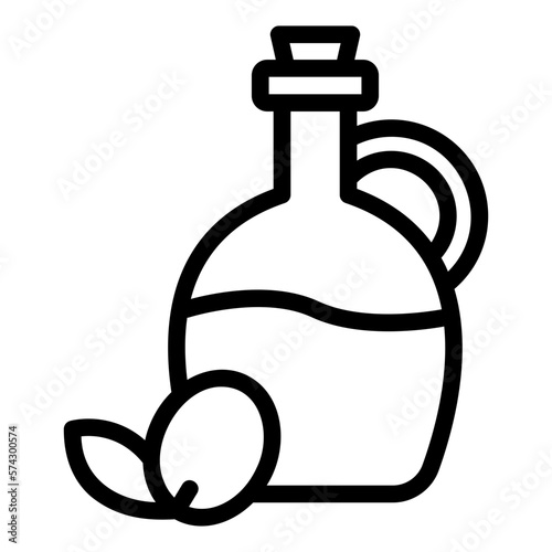 olive oil line icon