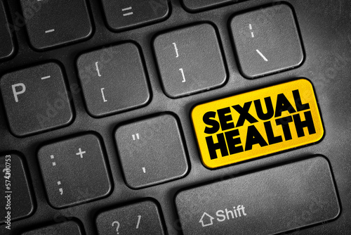 Sexual Health text button on keyboard, concept background photo