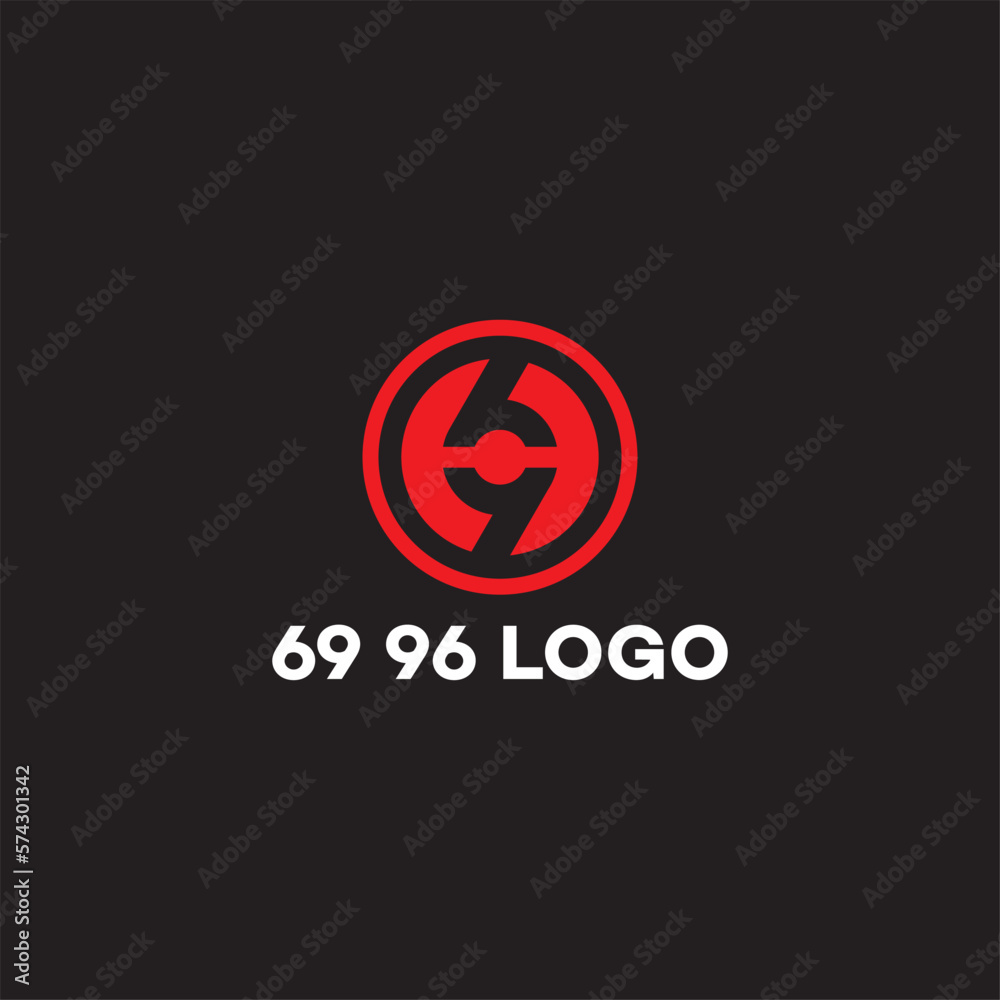 69 96 circle Logo vector image 69 96 circle Logo vector image