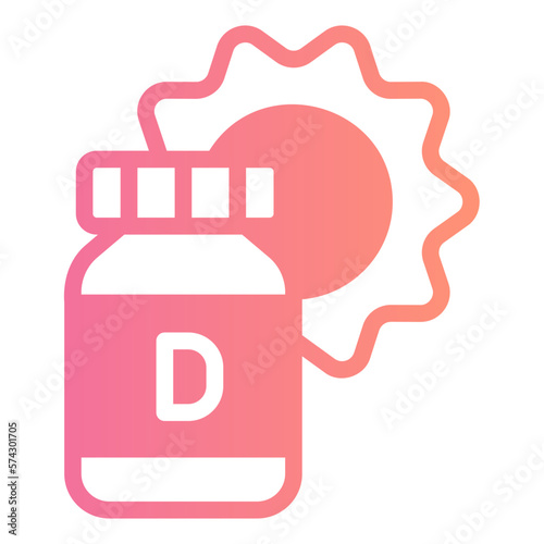 vitamin d gradient icon