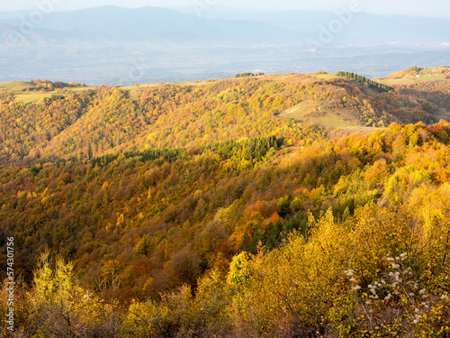 Beautiful mountain landscape in autumn.