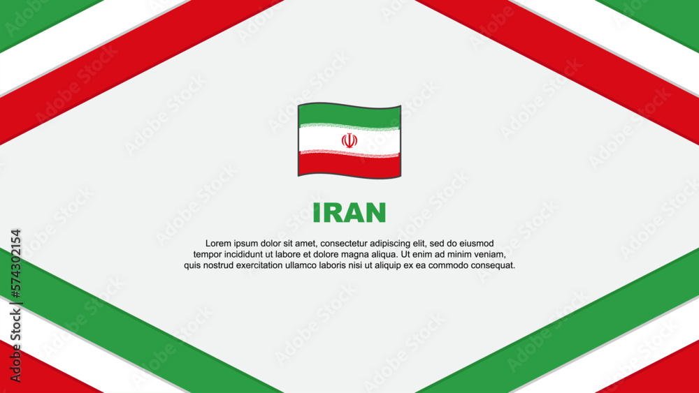 Iran Flag Abstract Background Design Template. Iran Independence Day Banner Cartoon Vector Illustration. Iran Template Iran Flag Abstract Background Design Template. Iran Independence Day Banner Cartoon Vector Illustration. Iran Template