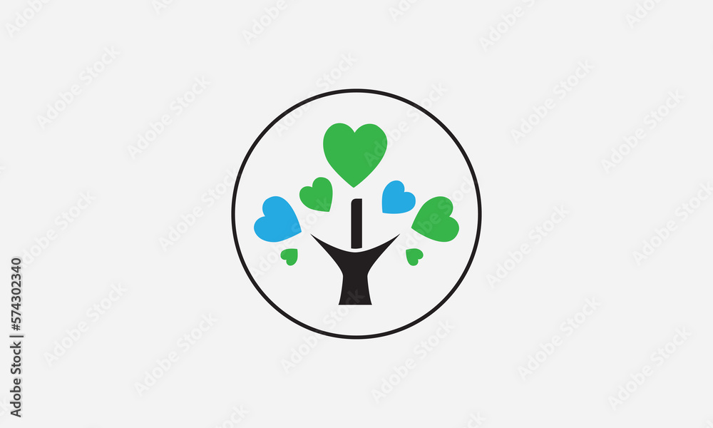 Heart sign tree. Heart symbol tree circle. Love tree logo symbol and happiness sign icon vector. Healthy heart logo and Valentine love Heart sign tree. Heart symbol tree circle. Love tree logo symbol and happiness sign icon vector. Healthy heart logo and Valentine love