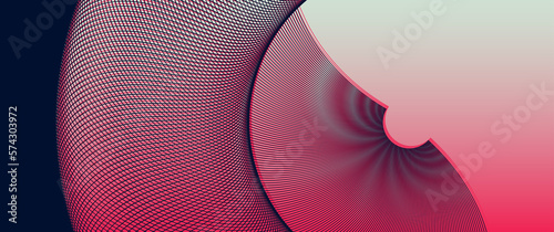 wired shell background strip retro style dark blue red