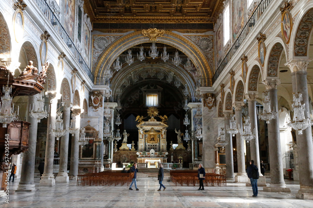 Santa Maria in Aracoeli's church, Rome. Italy.  31.07.2018
