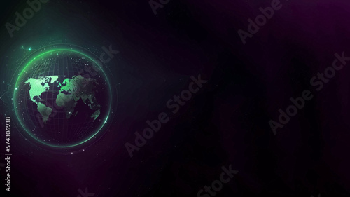 globe background banner, earth backgrounds vector, dark background
