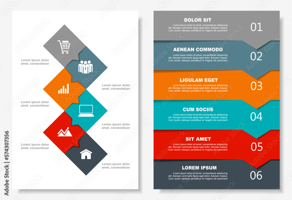Infographic design template with place for your data. Vector illustration. - obrazy, fototapety, plakaty 