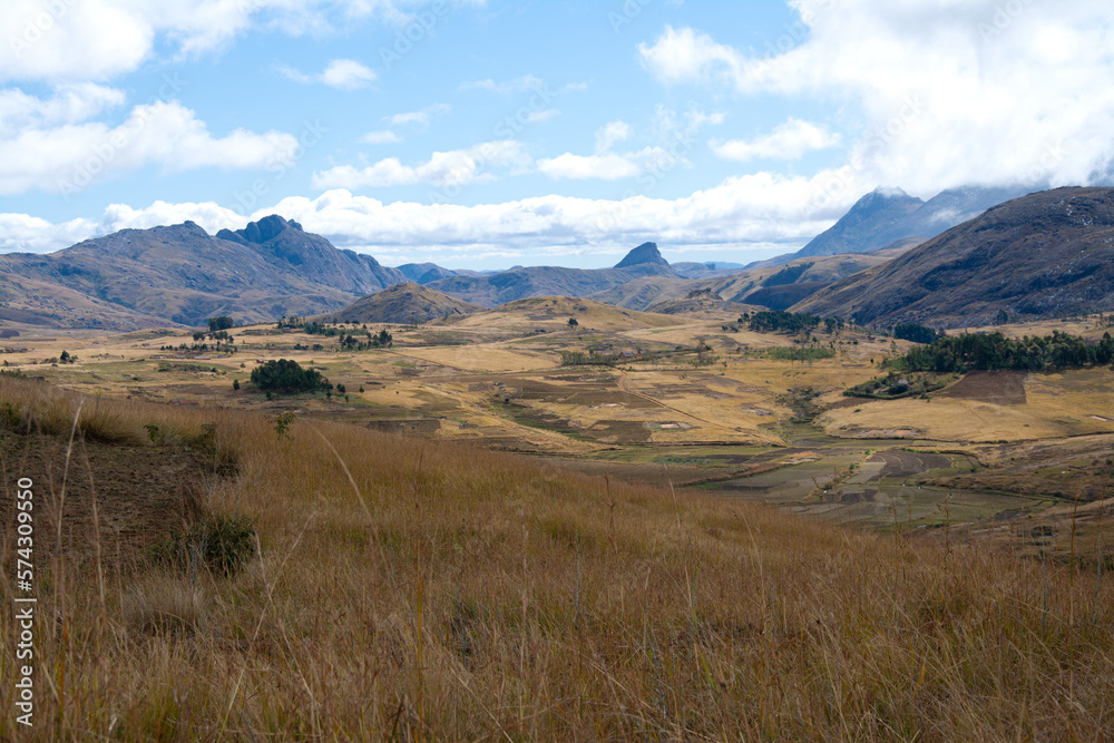 Andringitra National Park, view of the valley of the Andringitra mountains. Madagascar. 
