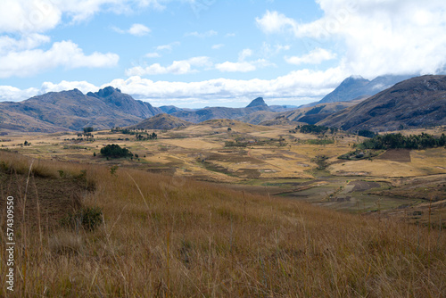 Andringitra National Park, view of the valley of the Andringitra mountains. Madagascar. 