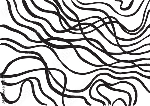 Grunge Ink Wave Brush Abstract Texture