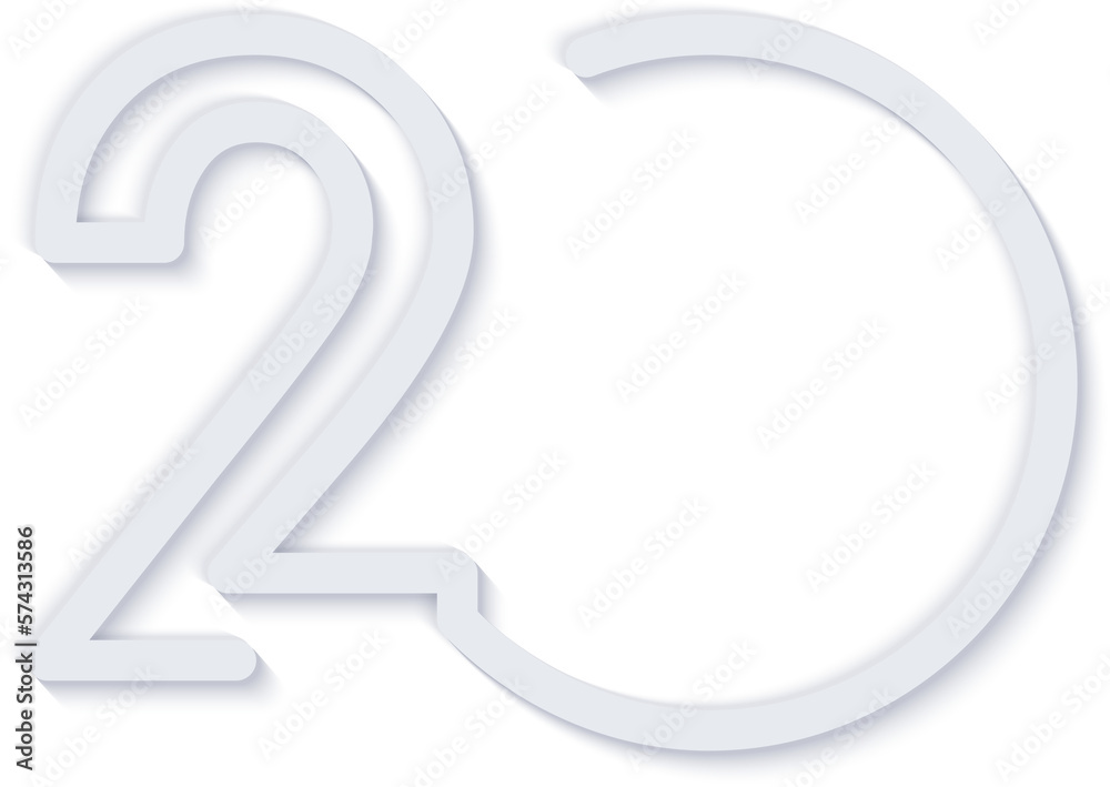 Elegant simple refined infographic number outline round label icon Elegant simple refined infographic number outline round label icon