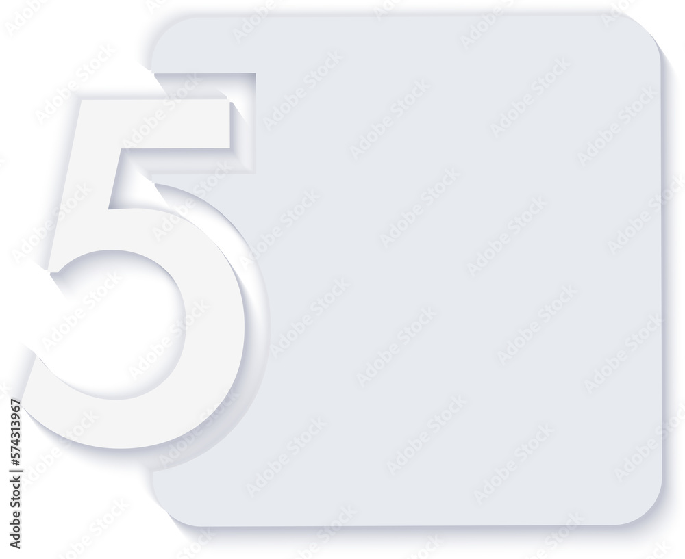 Elegant simple refined infographic number square label icon Elegant simple refined infographic number square label icon