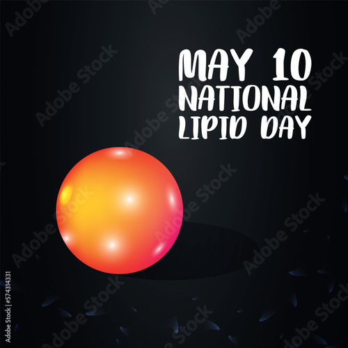  National Lipid Day. Design suitable for greeting card poster and banner