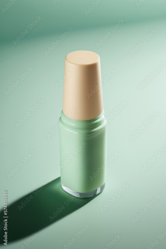 Generative AI illustration of cosmetic flask Generative AI illustration of cosmetic flask