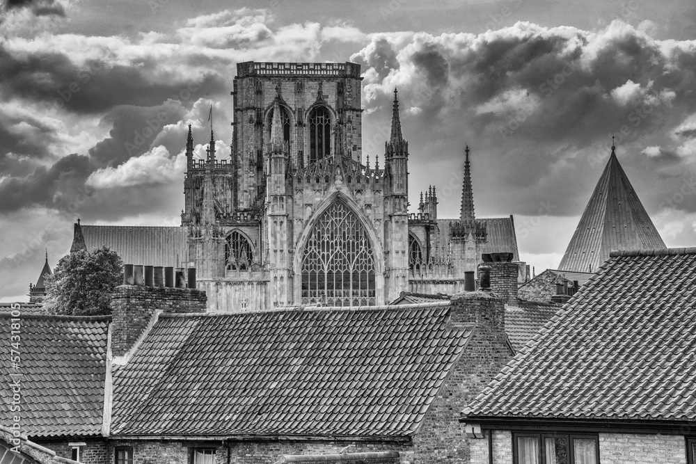 Across the rooves to York Cathedral