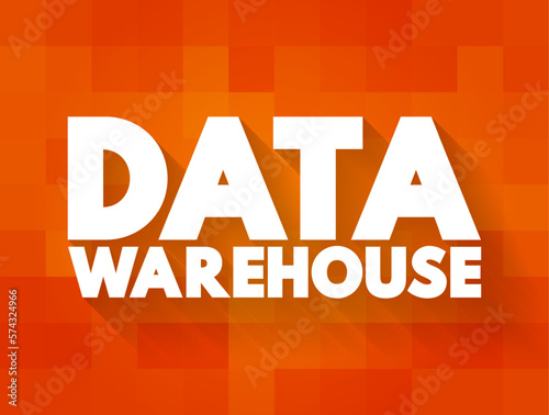 Data Warehouse - is a central repository of information that can be analyzed to make more informed decisions, text concept background