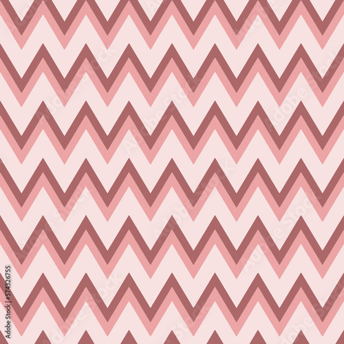 Chevron seamless pattern, pink chevron or zigzag pattern background with watercolor paper texture