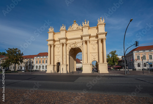 Brandenburg Gate (Brandenburger Tor) at Luisenplatz Square - Potsdam, Brandenburg, Germany.