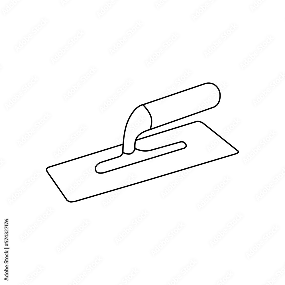 Trowel icon vector. Putty knife illustration sign. spatula symbol or logo. Trowel icon vector. Putty knife illustration sign. spatula symbol or logo.