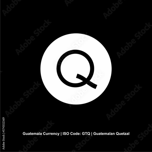 Guatemala Currency Symbol, Guatemalan Quetzal Icon, GTQ Sign. Vector Illustration
