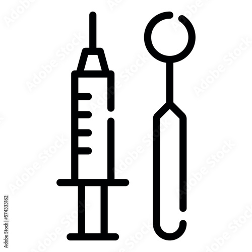 A syringe is�a small tube with a thin hollow needle at the end 
