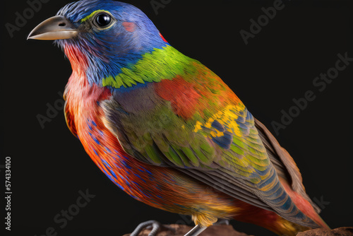 The painted bunting (Passerina ciris) is a species of bird in the cardinal family, Cardinalidae. It is native to North America.