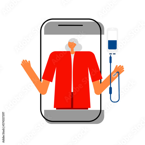 Patient health care in telemedicine application.