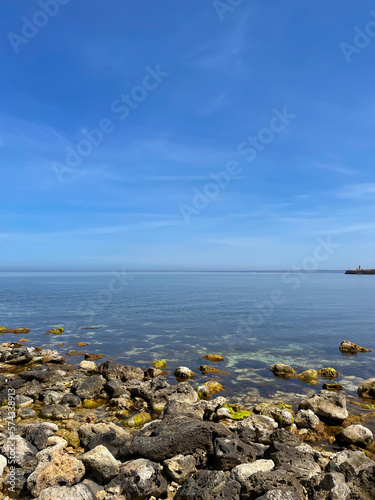 seaside with stones boat trip hike nature