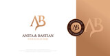 Initial AB Logo Design Vector 