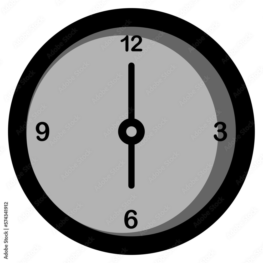 Wall clock illustration Wall clock illustration
