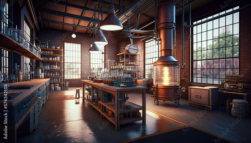 Innovative Laboratory, Large Modern Chemistry Lab for Cutting-Edge Science, Generative AI Innovative Laboratory, Large Modern Chemistry Lab for Cutting-Edge Science, Generative AI