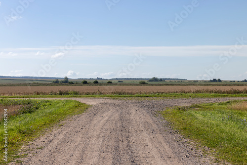 Unpaved highway in rural areas © rsooll