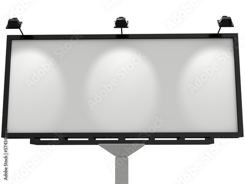 street billboard with transparent background and high quality render