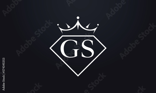 Diamond crown vector. Luxury queen logo for jewelry vector with letters © Nasir Stock