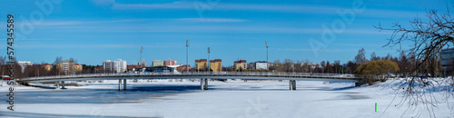 View of Oulu in wintertime