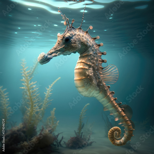 seahorse in the water