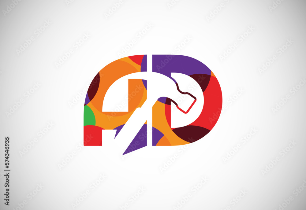 Initial Letter A D Low Poly Logo Design Vector Template. Graphic Alphabet Symbol For Corporate Business Identity Initial Letter A D Low Poly Logo Design Vector Template. Graphic Alphabet Symbol For Corporate Business Identity