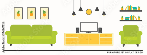 Red Single Sofa Icon Animated Vector Illustration Isolated on White Background