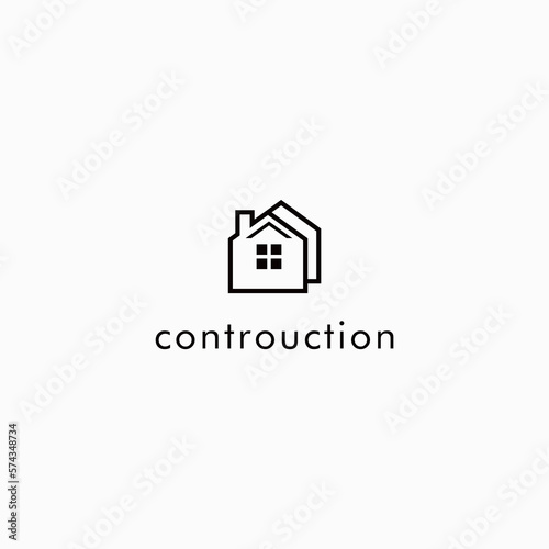 logo design vector for contruction service and architecture