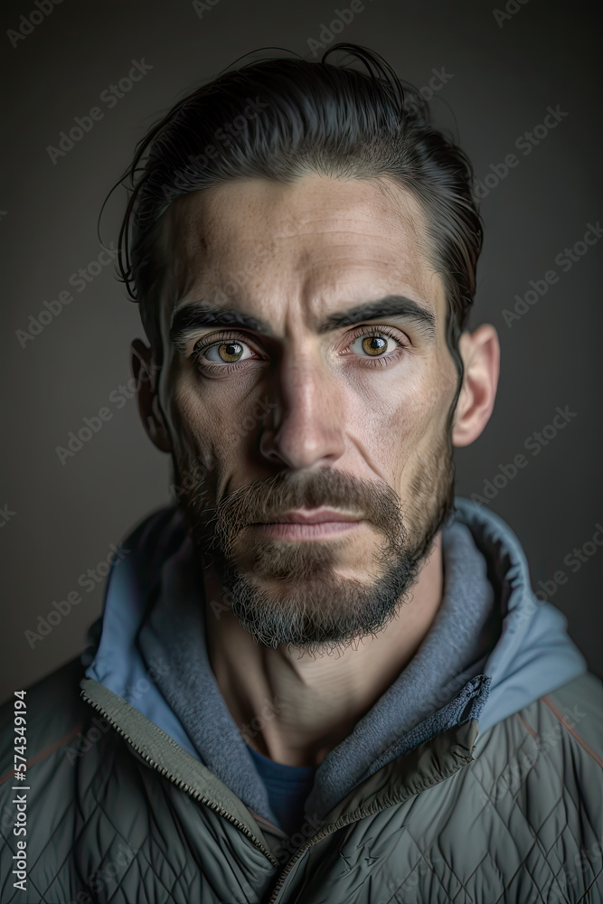 Face portrait of a serious caucasian man looking to camera. Face portrait of a serious caucasian man looking to camera.