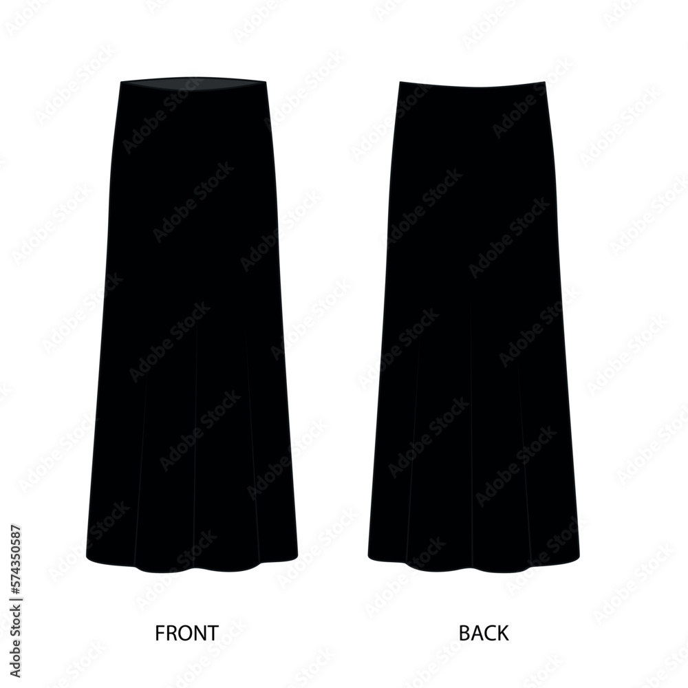 Silk skirt drawing deals